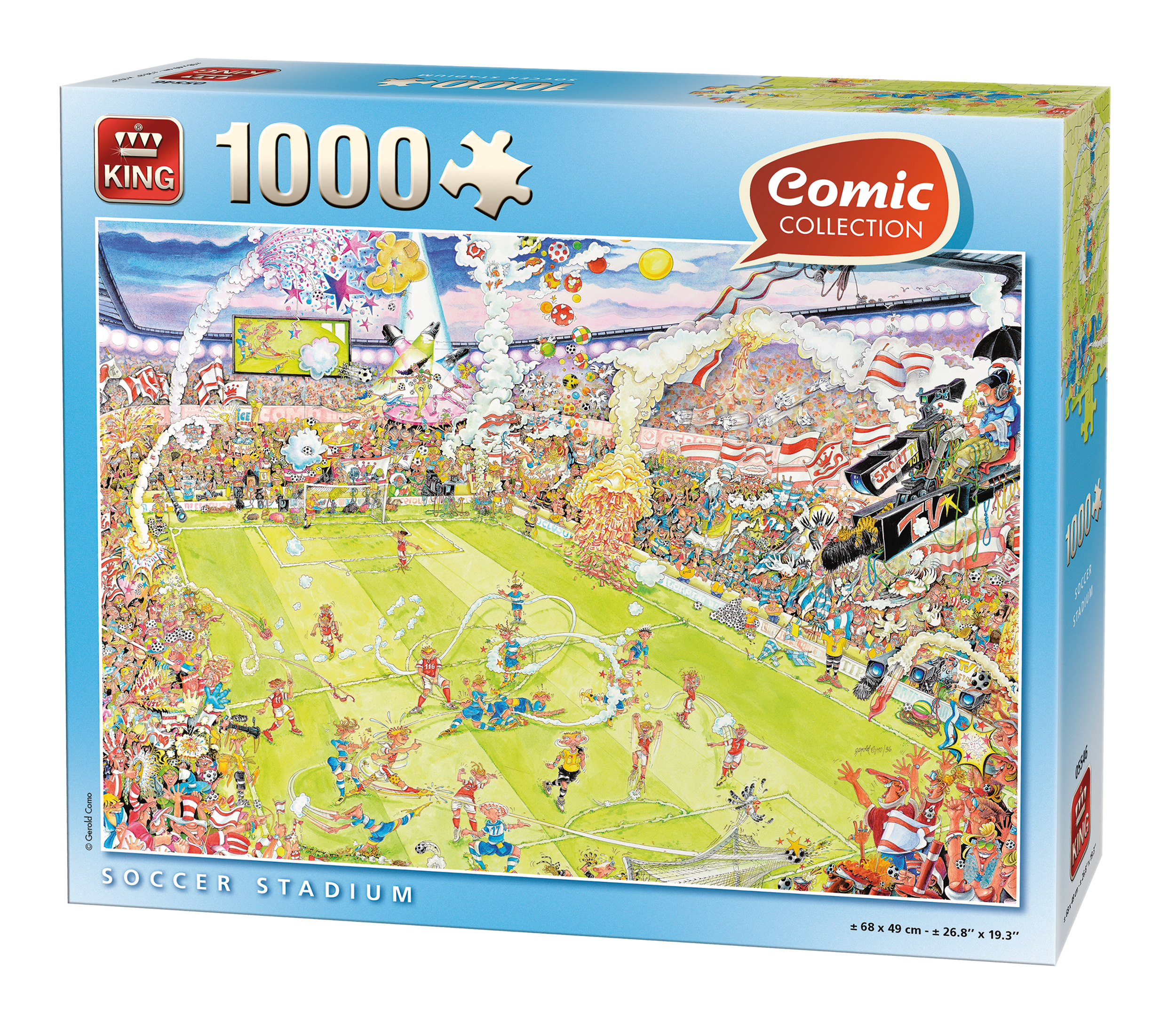 King International Comic Collection Gerold Como Soccer Stadium 1000 stukjes