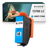 Evoke Lichtcyaan Inkt voor Epson T3785 T-3785 T378Lc T-378Lc Xp-15000 Expressionphoto Xp-8500 Xp-8505