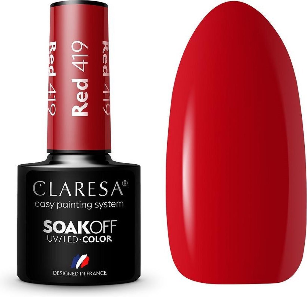 Claresa Soak Off UV/LED Rode Hybride Vernis 419 5g