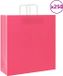 vidaXL Papieren zakken 250 st met hengsels 45x17x48 cm roze