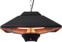 Outsunny Terrasverwarmer met LED-verlichting - 2000W - Met afstandsbediening