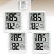 Thermometer hygrometer numérique LCD mini sans marque avec affichage Smiley - Set de 4