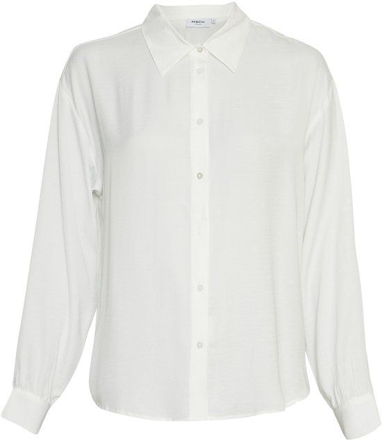 MSCH Copenhagen Mschsandeline Maluca Shirt Dames - Jurken - Ecru - Maat L/XL