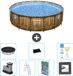 Bestway Rond Power Steel Swim Vista Zwembad - Houtprint - 488 x 122