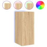 VidaXL Tv-wandmeubel met LED-verlichting 30,5x35x70 cm Sonoma eiken