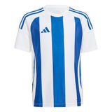 adidas Striped 24 Jersey Kids Shirt, white/team royal blue, 5-6 Years