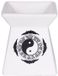 Concorde Geurolie brander - 2x - verdamper - 7 x 8 cm - voor etherische olie - ying yang thema - huisgeuren