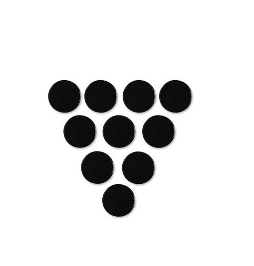 Nobo Magneten 38mm Zwart - 4 Stuks
