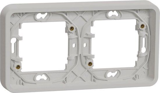 Schneider Electric Mureva Styl Inbouwbehuizing 2-voudig Horizontaal - Polarwit - MUR39101
