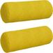 Coussins d'accent 2 pièces jaune Ø 25 x 70 cm