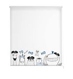 Estoralis Kinderrolgordijn, modern design, doorschijnend, digitale print, model I-2156, 130 x 180 cm (B x H), stofgrootte 127 x 175 cm, jaloezieën voor ramen en deuren
