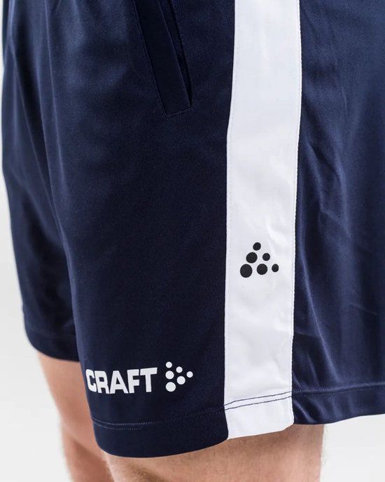 Craft Squad Short Solid Heren Sportbroek Mannen - Maat M - navy - wit