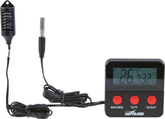 TRIXIE Digitale thermo-hygrometer - Zwart