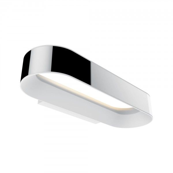 Paulmann Agena LED Wandlamp - Chroom/Wit Mat - 20W - 2700K - IP44