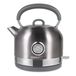 Bouilloire avec thermomètre, 1,7 litre, design vintage, couleur argent