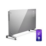 Klarstein Bansin Crystal Convecteur – 2500 W, LED-display, montage murale/autoportant, commande par application, économe en énergie, protection contre la surchauffe et le gel, verrouillage parental, radiateur électrique pour la maison