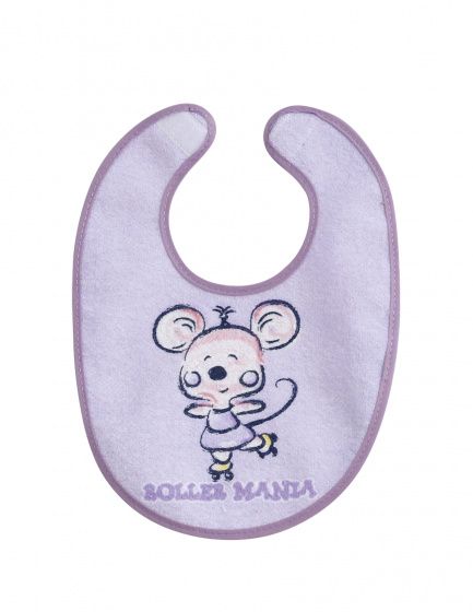 Interbaby Slabbetje Junior 20 x 30 cm Katoen Paars