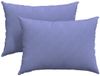 vidaXL - Zitkussens - 2 stuks - Stof - Jeans Blauw - 70 x 50 cm