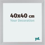 Your Decoration - Cadre photo 40x40 cm - MDF - Argent mat - Mura