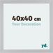Your Decoration - Cadre photo 40x40 cm - MDF - Argent mat - Mura