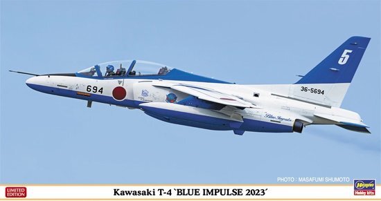 Hasegawa - 1/48 KAWASAKI T4 BLUE IMPULSE 2023 7525 - modelbouwsets, hobbybouwspeelgoed voor kinderen, modelverf en accessoires