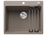 BLANCO ETAGON 6-F | Granieten spoelbak van SILGRANIT tartufo | Inbouwwijze: vlak vlak | voor 60 cm brede onderkasten | Systeemconcept met veelzijdige ETAGON rails | [59,1x50,1x23,2 cm]
