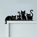 Mignon Chat Métal Cadre de Porte Ornement