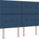 vidaXL Boxspring Bed met Hoofdeinde Blauw 160 x 200 cm Stof