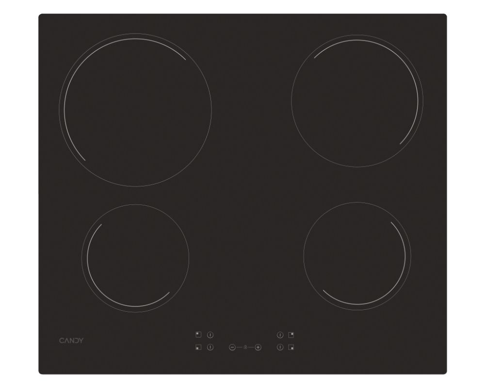 Candy Timeless CH64CCB - Ceramic Hob - 4 Zones - Black