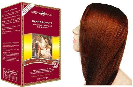 Surya Brasil Henna Poeder Haarverf - Mahonie - 50 g