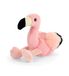 KEELTOYS Pluche dier Flamingo, 13 cm - 100% gerecycled pluche - Keeleco ecologisch speelgoed voor kinderen