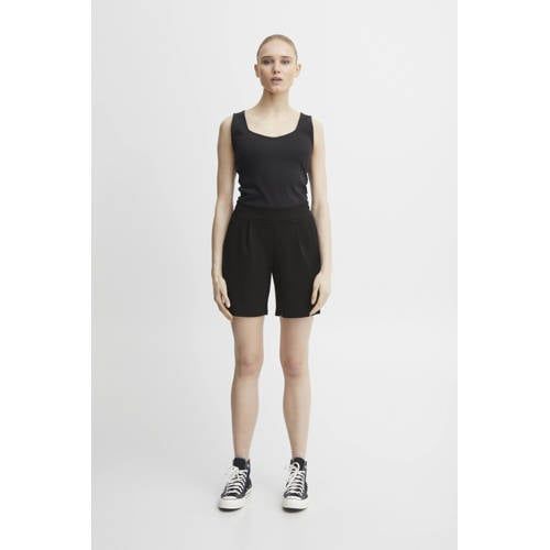 ICHI Regular Fit Shorts - Black