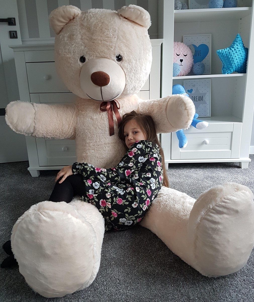 Viking Choice Grote knuffelbeer 2 meter crème 205 cm XXL