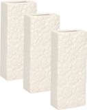 Gerimport Waterverdamper - 6x - creme wit - keramiek - 400 ml - radiatorbak luchtbevochtiger