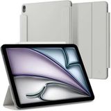 Spigen Air Skin Folio Hoes Geschikt voor iPad Air 13 (2024/2025) - Book Case met Standaard - Sleep/Wake Functie - Magnetisch Uitneembaar - Grijs