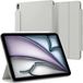 Spigen Air Skin Folio Hoes Geschikt voor iPad Air 13 (2024/2025) - Book Case met Standaard - Sleep/Wake Functie - Magnetisch Uitneembaar - Grijs