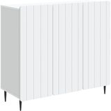 vidaXL Dressoir Wit 89 x 34,5 x 82 cm Bewerkt hout