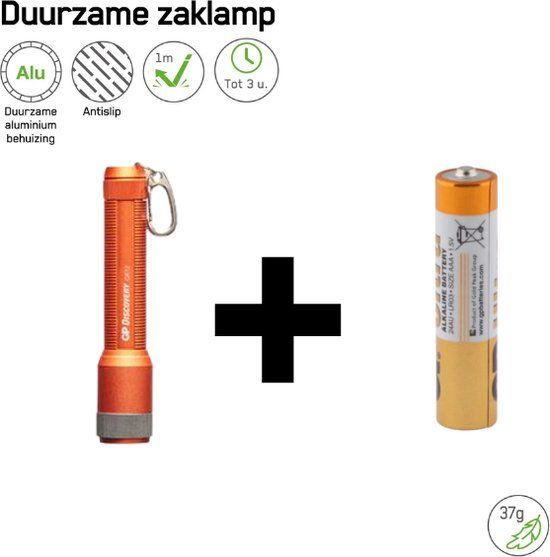 GP CK12 Zaklamp Oranje | 20 Lumen | Sleutelhanger