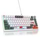 Merkloos Logitech Toetsenbord gaming - 75% - Bekabeld - RGB - Rode schakelaars