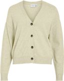 VILA VIRIL V-NECK KNIT CARDIGAN - NOOS - Dames - Cardigans - XL - Super Light Natural Melan