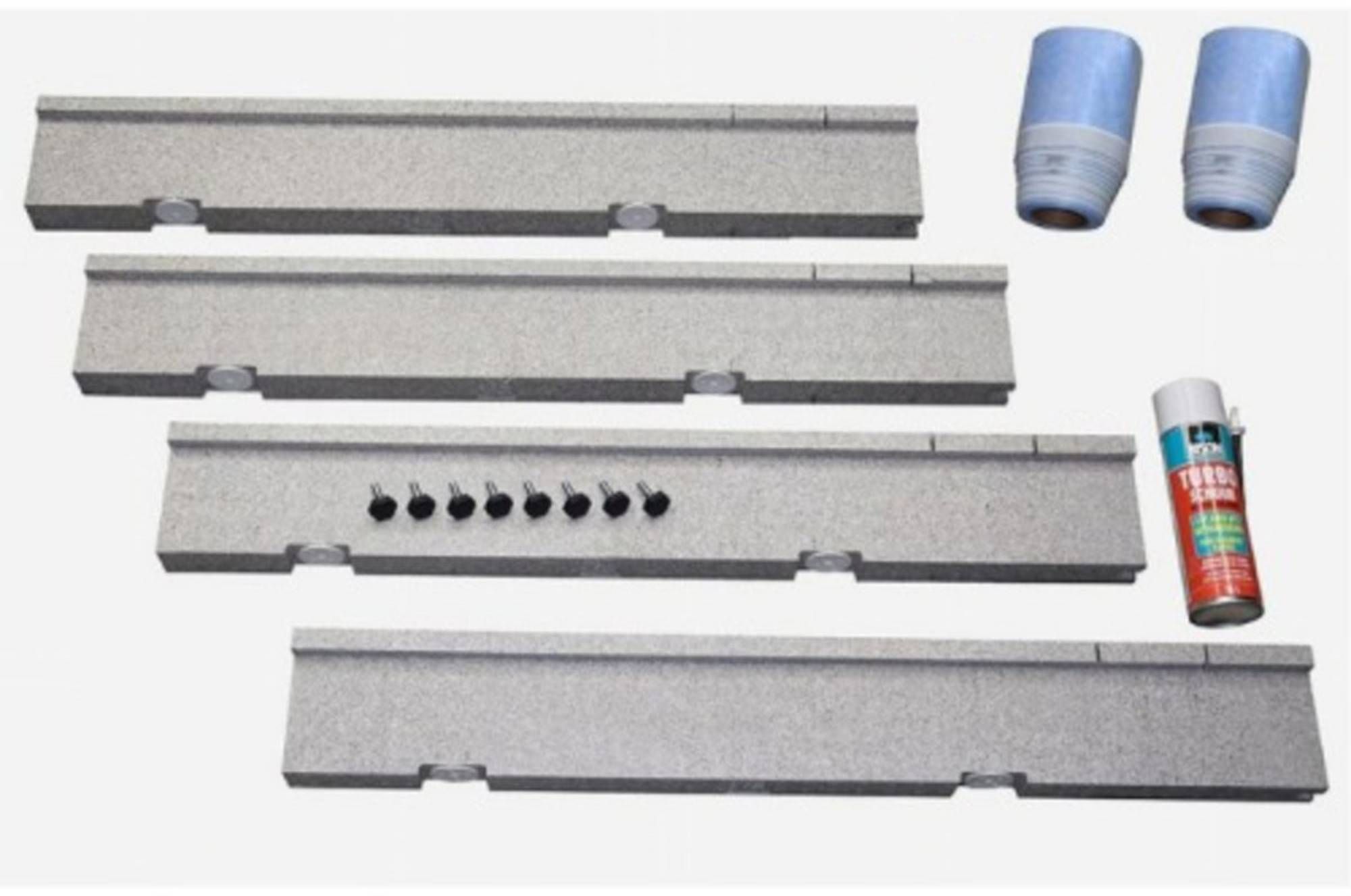 Villeroy & Boch Futurion Flat installatieset v grote maten douchebakken u91411100