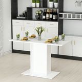 en.casa Eettafel Galten 75x120x60 cm wit