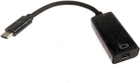 Microconnect USB3.1CMDPB video kabel adapter 0,2 m USB C Mini DisplayPort Zwart