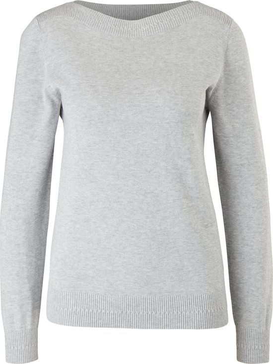 s.Oliver Women's Sweater Long Sleeve - Size L (40) - Grey