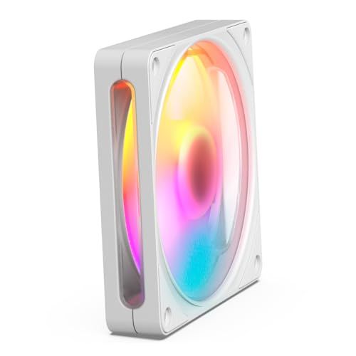 NZXT F120 RGB - 120mm PWM RGB PC-fan, 8 LEDs - Wit