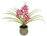 Kunstbloem Bol Kunstbloem Vlinder Orchidee met keramische plantenbak 39cm