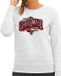 Bellatio Decorations Shoppartners Bv Merry Christmas Kersttrui sweater - voor dames - grijs - L