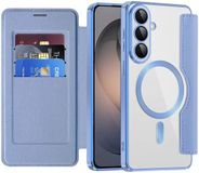 Techsuit Hoesje geschikt voor Samsung Galaxy S26 - SmartMag Book Wallet Case - Geschikt voor MagSafe - Lichtblauw