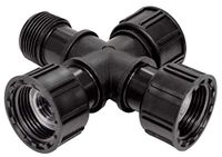 S&M 726941 kruis elektrisch ventiel M H 1" zwart