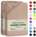 NatureMark Jersey hoeslaken hoeslaken, 100% katoen, 70x140cm (pak van 2), zand